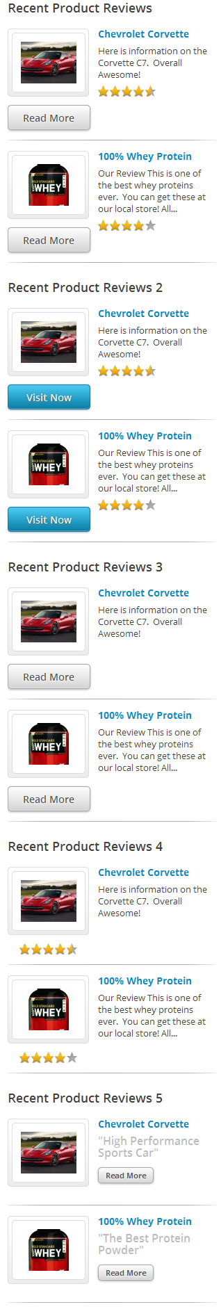 Product Reviews Widget